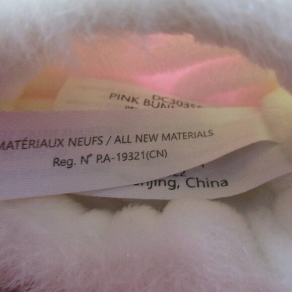 Doudou Et Compagnie Baby Girl Bunny Plush Slippers & Red Bow Dress Shoes 0-6M - Picture 8 of 11